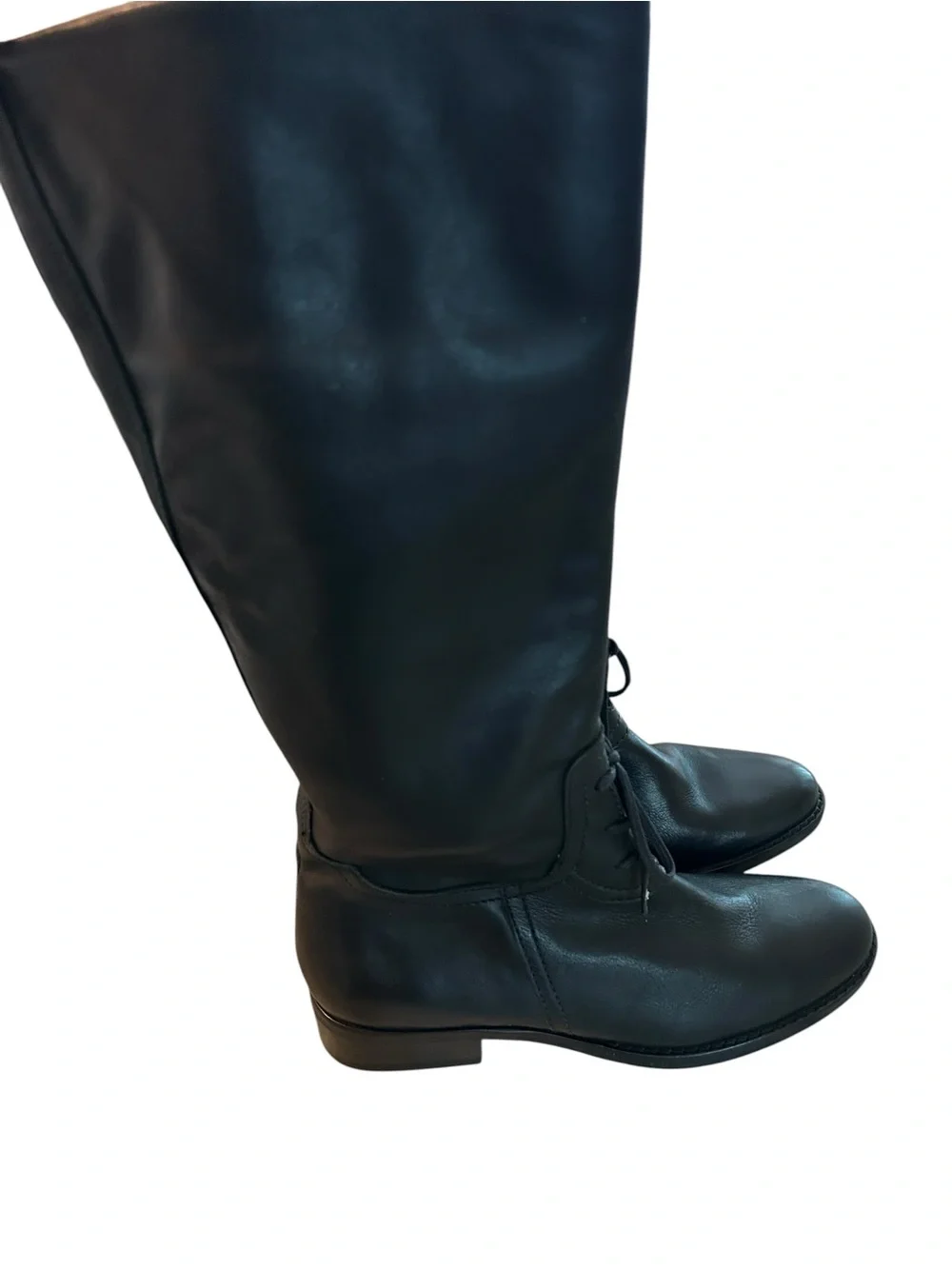 J.Jill Women’s Black Lace-Up Knee-High Boots size 6